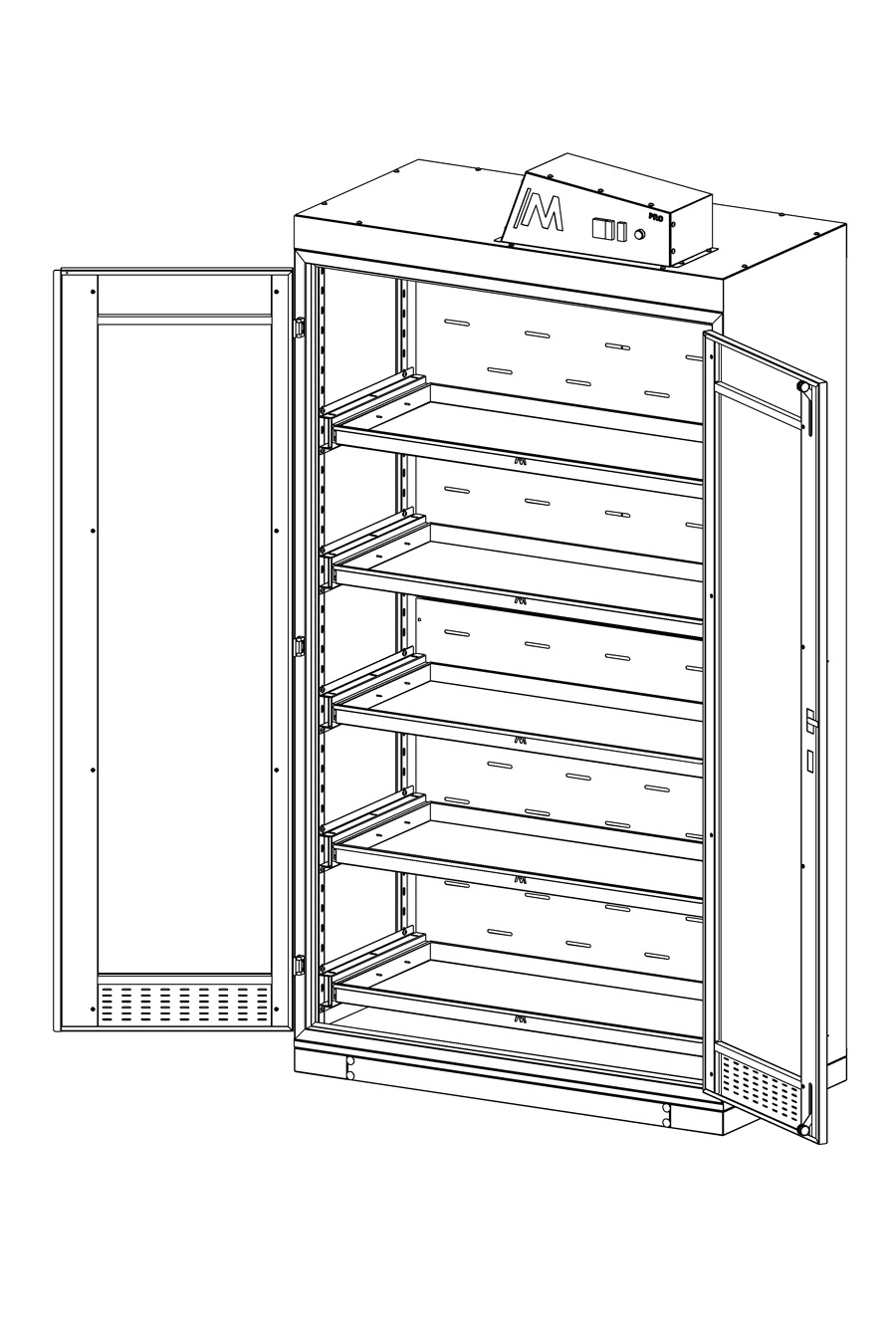 CC120.GD1 120 cm Chemical Cabinet (Glass Door)
