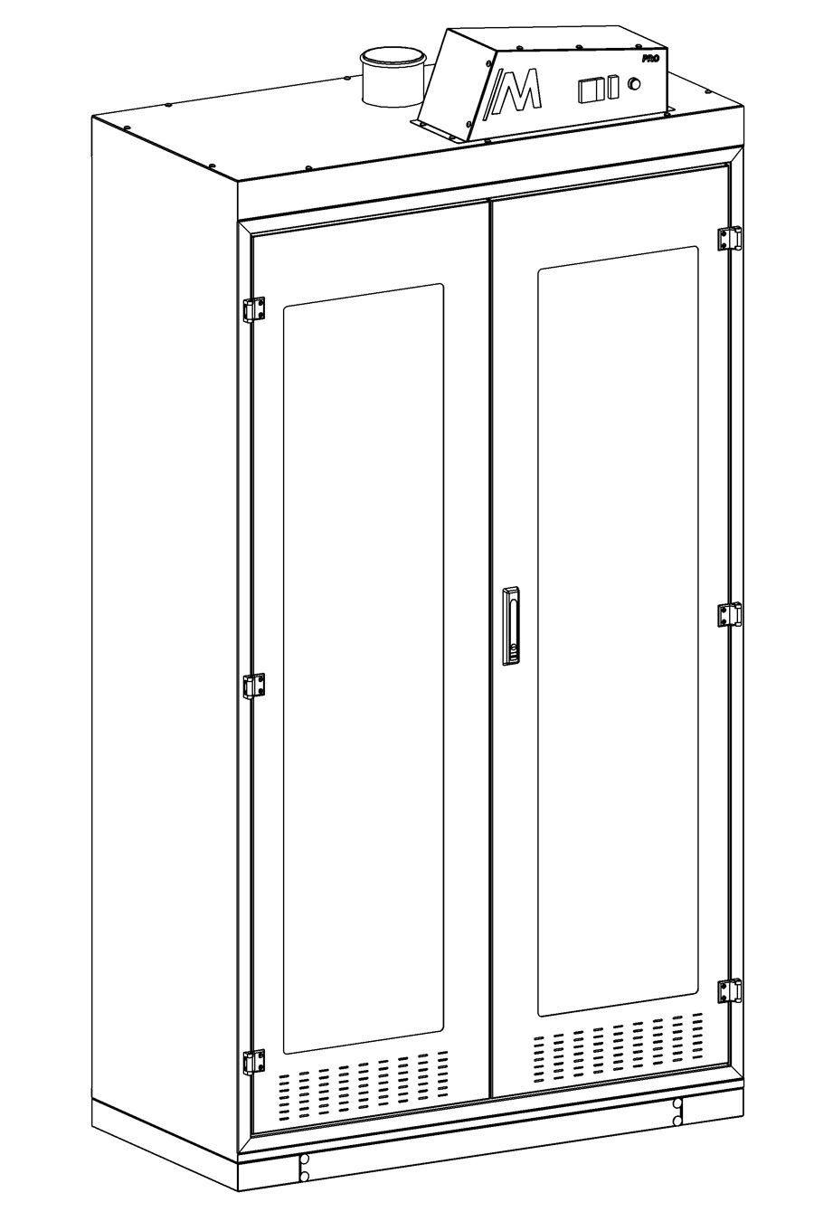CC120.GD3 120 cm Chemical Cabinet (Glass Door)