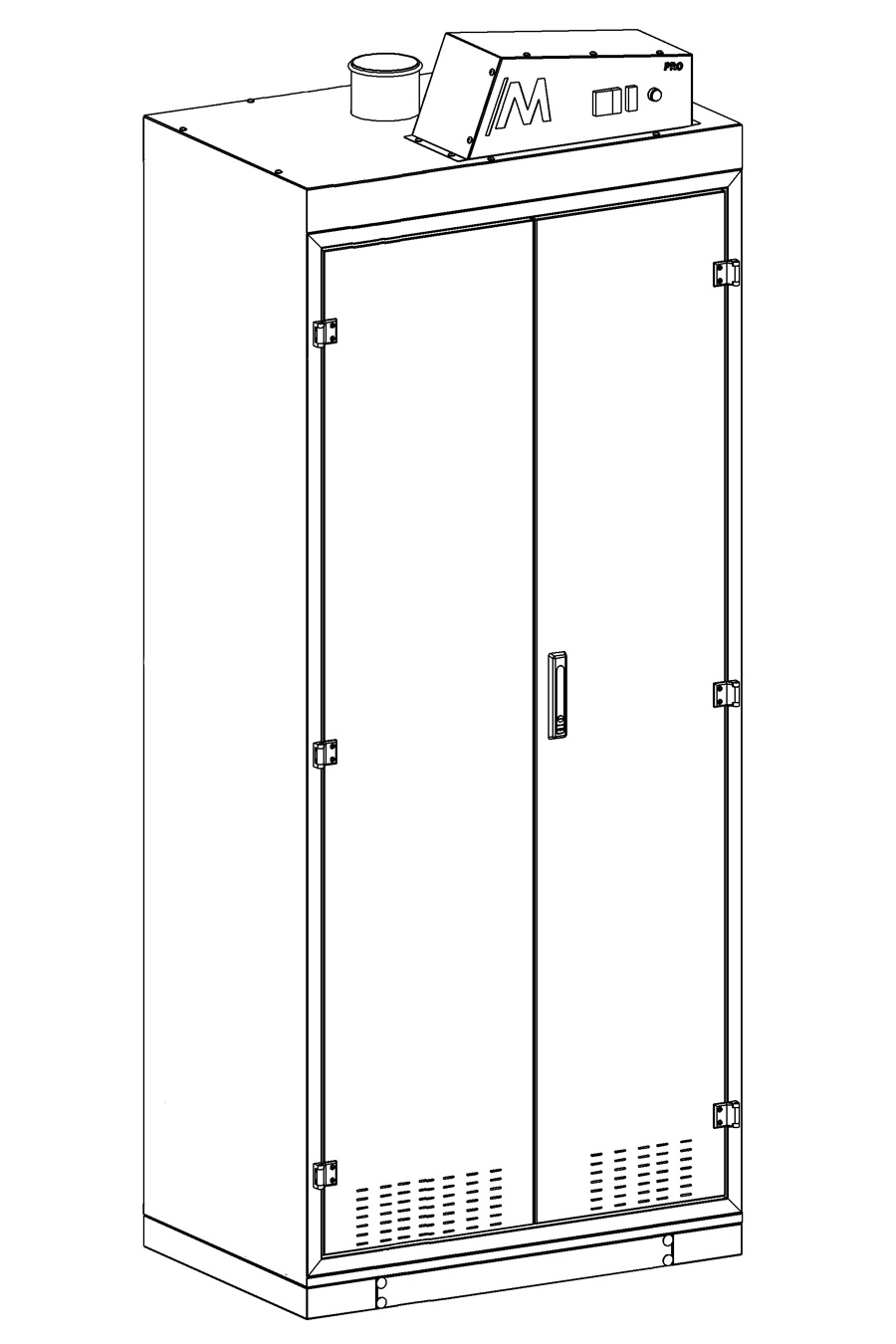 CC90.SMD3 90 cm Chemical Cabinet (Sheet Metal Door)