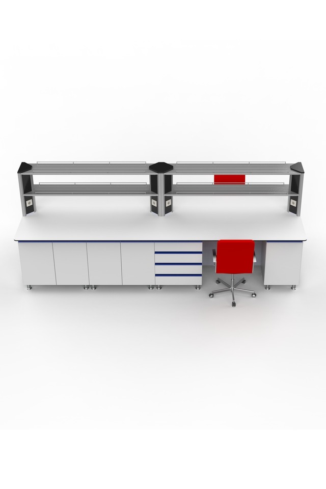 Room Render.1136 Island Bench With Tower Rack